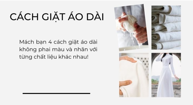 Cách giặt áo dài